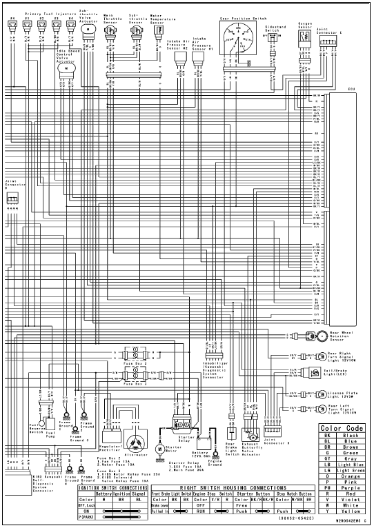 Wiring Diagram (Other than US, CA and CAL with KIBS Models) 