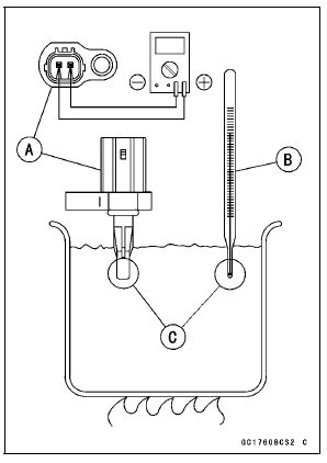 Intake Air Temperature Sensor Resistance Inspection