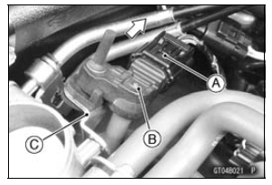 Intake Air Pressure Sensor #2 Removal