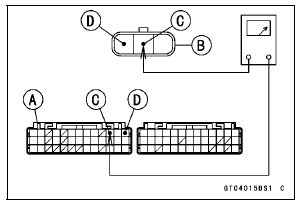 Intake Air Pressure Sensor #2 Output Voltage Inspection