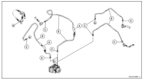 Brake Fluid Leak (Brake Hose and Pipe) Inspection 