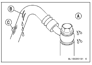 Brake Hose and Pipe Damage and Installation Condition Inspection