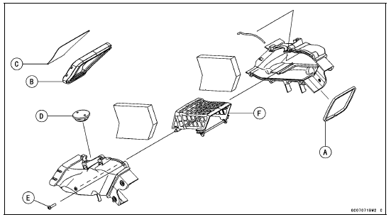 Air Intake Duct Disassembly (US, CA and CAL Models) 