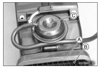 Air Intake Duct Disassembly (Other than US, CA and CAL Models)