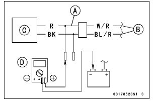 Fuel Injector Power Source Voltage Inspection