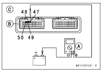 Fuel Injector Output Voltage Inspection