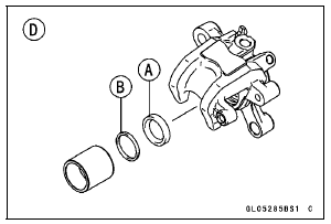 Caliper Fluid Seal Damage