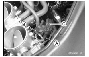 Intake Air Pressure Sensor #1 Removal