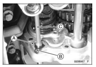 Oil Pump Drive Gear Shaft Removal 